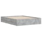 vidaXL Cama con cajones madera ingeniería gris hormigón 140x200 cm vidaXL Cama con cajones madera ingeniería gris hormigón 140x200 cm