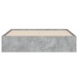 vidaXL Cama con cajones madera ingeniería gris hormigón 140x200 cm vidaXL Cama con cajones madera ingeniería gris hormigón 140x200 cm