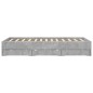 vidaXL Cama con cajones madera ingeniería gris hormigón 140x200 cm vidaXL Cama con cajones madera ingeniería gris hormigón 140x200 cm
