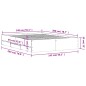 vidaXL Cama con cajones madera ingeniería gris hormigón 140x200 cm vidaXL Cama con cajones madera ingeniería gris hormigón 140x200 cm