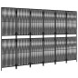 vidaXL Biombo de 6 paneles ratán sintético negro vidaXL Biombo de 6 paneles ratán sintético negro