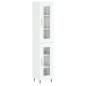 vidaXL Aparador alto madera contrachapada blanco brillo 34,5x34x180 cm vidaXL Aparador alto madera contrachapada blanco brillo 34,5x34x180 cm