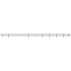 vidaXL Cerca de alambre de acero galvanizado verde 1x25 m
