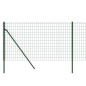 vidaXL Cerca de alambre de acero galvanizado verde 1x25 m vidaXL Cerca de alambre de acero galvanizado verde 1x25 m