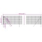 vidaXL Cerca de alambre de acero galvanizado verde 1x25 m vidaXL Cerca de alambre de acero galvanizado verde 1x25 m