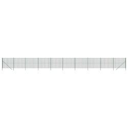 vidaXL Cerca de alambre de acero galvanizado verde 1,6x25 m