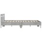 vidaXL Cama con cabecero madera de ingeniería gris hormigón 140x200 cm vidaXL Cama con cabecero madera de ingeniería gris hormigón 140x200 cm