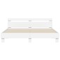 vidaXL Estructura cama con cabecero madera ingeniería blanco 180x200cm