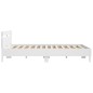 vidaXL Estructura cama con cabecero madera ingeniería blanco 180x200cm