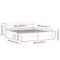 vidaXL Estructura cama con cabecero madera ingeniería blanco 180x200cm
