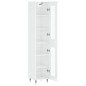 vidaXL Aparador alto madera contrachapada blanco brillo 34,5x34x180 cm vidaXL Aparador alto madera contrachapada blanco brillo 34,5x34x180 cm