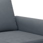 vidaXL Juego de sofás con cojines 3 piezas terciopelo gris oscuro vidaXL Juego de sofás con cojines 3 piezas terciopelo gris oscuro