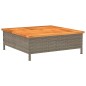 vidaXL Cubierta para base sombrilla ratán PE acacia gris 70x70x25 cm vidaXL Cubierta para base sombrilla ratán PE acacia gris 70x70x25 cm