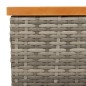 vidaXL Cubierta para base sombrilla ratán PE acacia gris 70x70x25 cm vidaXL Cubierta para base sombrilla ratán PE acacia gris 70x70x25 cm