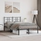 vidaXL Estructura de cama con cabecero metal negro 120x190 cm vidaXL Estructura de cama con cabecero metal negro 120x190 cm