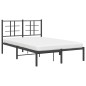 vidaXL Estructura de cama con cabecero metal negro 120x190 cm vidaXL Estructura de cama con cabecero metal negro 120x190 cm