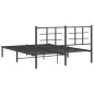 vidaXL Estructura de cama con cabecero metal negro 160x200 cm vidaXL Estructura de cama con cabecero metal negro 160x200 cm