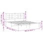vidaXL Estructura de cama con cabecero metal negro 160x200 cm vidaXL Estructura de cama con cabecero metal negro 160x200 cm