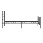 vidaXL Estructura de cama con cabecero y estribo metal negro 90x200 cm vidaXL Estructura de cama con cabecero y estribo metal negro 90x200 cm