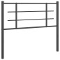 vidaXL Cabecero de metal negro 107 cm vidaXL Cabecero de metal negro 107 cm