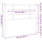 vidaXL Cabecero de metal negro 107 cm vidaXL Cabecero de metal negro 107 cm