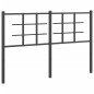 vidaXL Cabecero de metal negro 135 cm vidaXL Cabecero de metal negro 135 cm