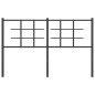vidaXL Cabecero de metal negro 135 cm vidaXL Cabecero de metal negro 135 cm