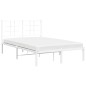 vidaXL Estructura de cama de metal con cabecero blanca 120x200 cm vidaXL Estructura de cama de metal con cabecero blanca 120x200 cm