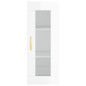 vidaXL Aparador alto madera contrachapada blanco brillo 34,5x34x180 cm vidaXL Aparador alto madera contrachapada blanco brillo 34,5x34x180 cm