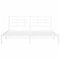 vidaXL Estructura de cama de metal con cabecero blanco 183x213 cm vidaXL Estructura de cama de metal con cabecero blanco 183x213 cm