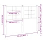 vidaXL Cabecero de metal blanco 120 cm vidaXL Cabecero de metal blanco 120 cm