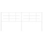 vidaXL Cabecero de metal blanco 200 cm vidaXL Cabecero de metal blanco 200 cm