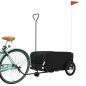 vidaXL Remolque para bicicleta hierro negro 45 kg vidaXL Remolque para bicicleta hierro negro 45 kg