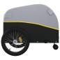vidaXL Remolque para bicicleta hierro negro y amarillo 45 kg vidaXL Remolque para bicicleta hierro negro y amarillo 45 kg