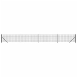 vidaXL Cerca de alambre con brida gris antracita 1x10 m