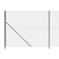 vidaXL Cerca de alambre con brida gris antracita 2x10 m