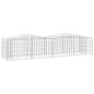 vidaXL Arriate de gaviones forma arco hierro galvanizado 200x50x50 cm vidaXL Arriate de gaviones forma arco hierro galvanizado 200x50x50 cm