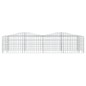 vidaXL Arriate de gaviones forma arco hierro galvanizado 200x50x50 cm vidaXL Arriate de gaviones forma arco hierro galvanizado 200x50x50 cm