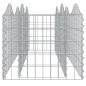 vidaXL Arriate de gaviones forma arco hierro galvanizado 200x50x50 cm vidaXL Arriate de gaviones forma arco hierro galvanizado 200x50x50 cm
