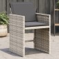 vidaXL Sillones de jardín con cojines 4 uds ratán sintético gris claro vidaXL Sillones de jardín con cojines 4 uds ratán sintético gris claro
