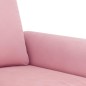 vidaXL Sofá de 2 plazas terciopelo rosa 140 cm