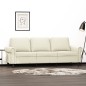 vidaXL Sofá de 3 plazas terciopelo color crema 180 cm vidaXL Sofá de 3 plazas terciopelo color crema 180 cm