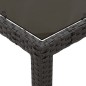vidaXL Set de muebles jardín 5 pzas con cojines ratán sintético negro