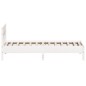 vidaXL Estructura de cama con cabecero madera pino blanco 90x190 cm vidaXL Estructura de cama con cabecero madera pino blanco 90x190 cm