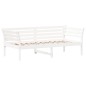 vidaXL Sofá cama madera maciza de pino blanco 75x190 cm vidaXL Sofá cama madera maciza de pino blanco 75x190 cm