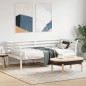 vidaXL Sofá cama madera maciza de pino blanco 75x190 cm vidaXL Sofá cama madera maciza de pino blanco 75x190 cm