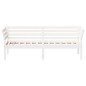 vidaXL Sofá cama madera maciza de pino blanco 75x190 cm vidaXL Sofá cama madera maciza de pino blanco 75x190 cm