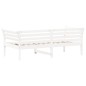 vidaXL Sofá cama madera maciza de pino blanco 75x190 cm vidaXL Sofá cama madera maciza de pino blanco 75x190 cm