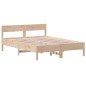 vidaXL Estructura de cama con cabecero madera maciza pino 140x190 cm vidaXL Estructura de cama con cabecero madera maciza pino 140x190 cm