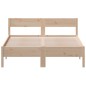 vidaXL Estructura de cama con cabecero madera maciza pino 140x190 cm vidaXL Estructura de cama con cabecero madera maciza pino 140x190 cm